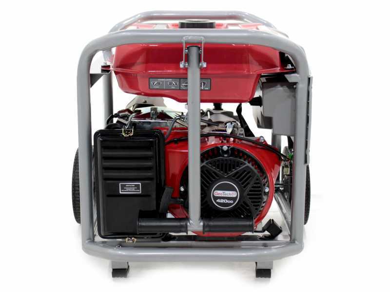 GeoTech Pro GGP 8000-3 - Groupe &eacute;lectrog&egrave;ne 6.6 KW triphas&eacute; &agrave; essence - sur chariot