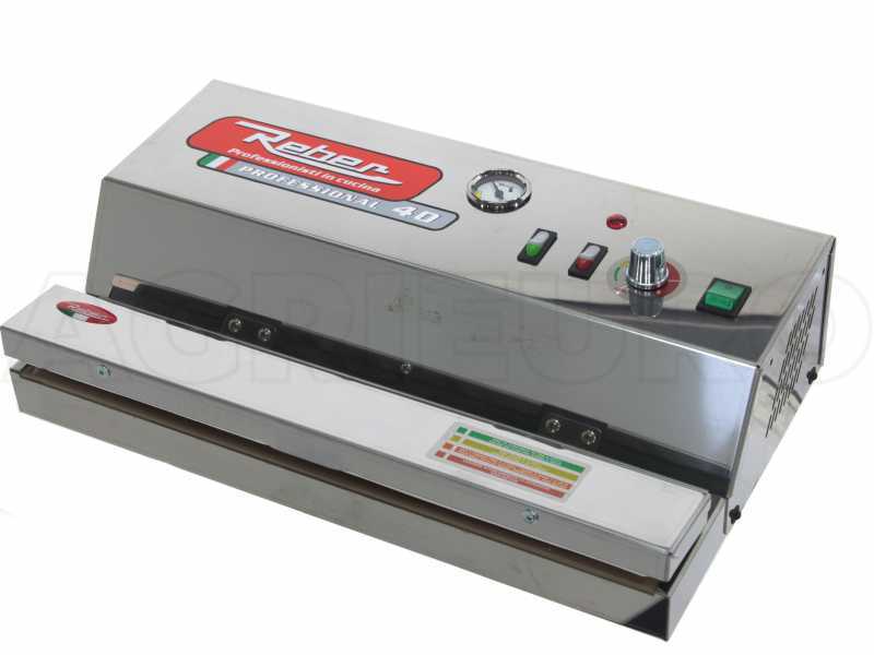 Reber PROFESSIONAL 40 - 9714 N - Machine sous vide professionnel - Barre de soudure 43 cm