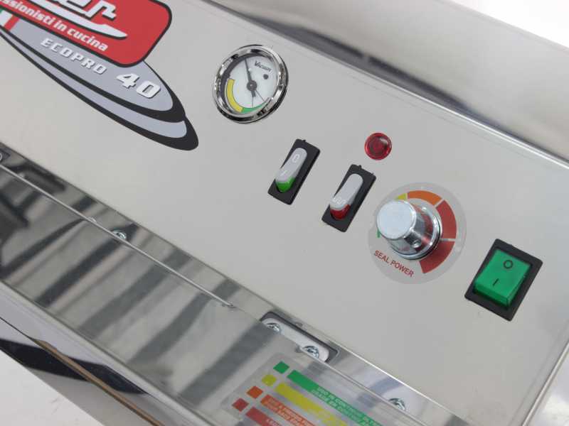 Machine sous vide professionnelle Reber EcoPro 40 - 9716 N - Fabriqu&eacute; en Italie