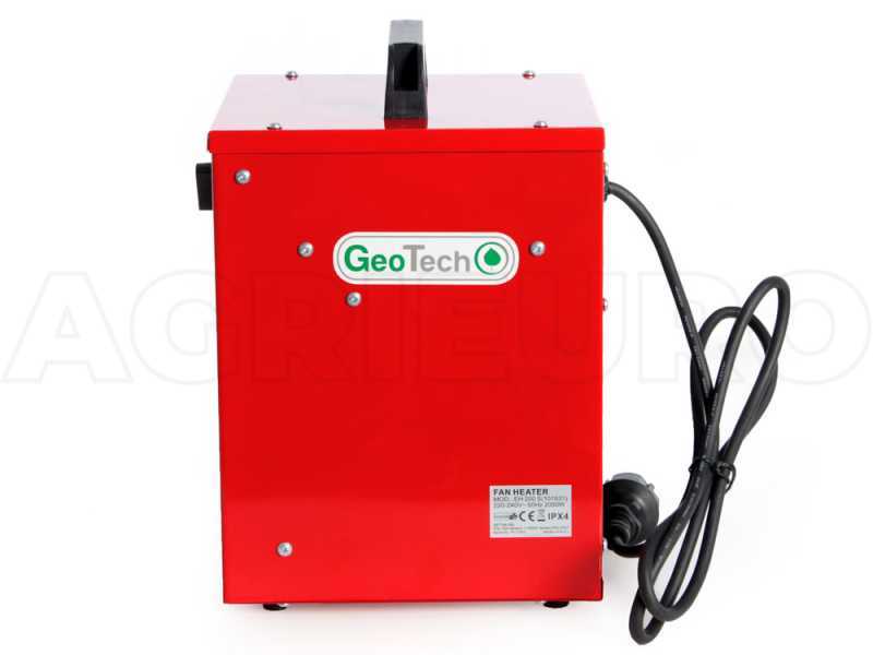 GeoTech EH 200 S - G&eacute;n&eacute;rateur d'air chaud &eacute;lectrique avec ventilateur - monophas&eacute;