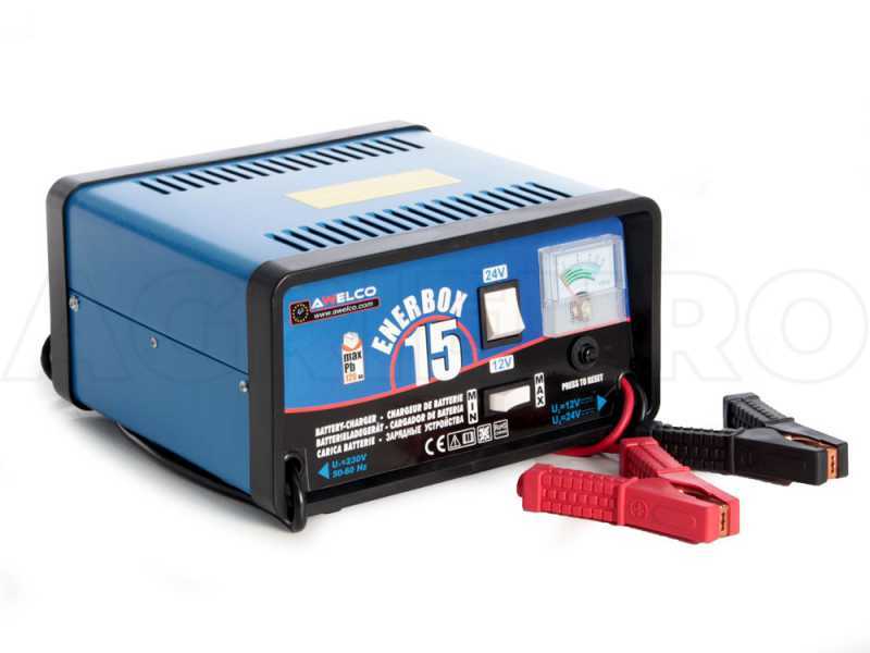 Awelco ENERBOX 15 - Chargeur de voiture - alimentation monophas&eacute;e - batteries 12V et 24V