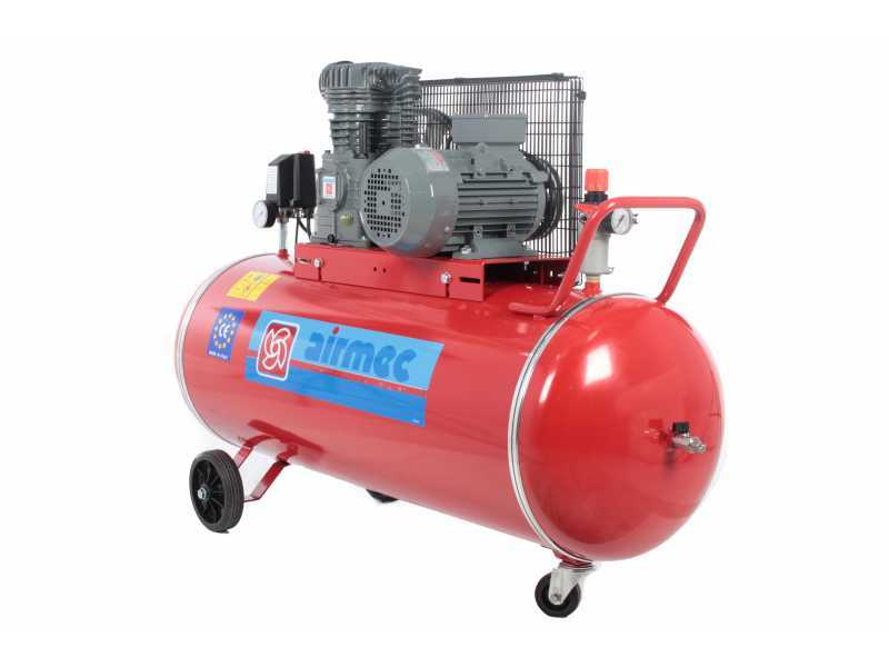 Airmec CR 204 K18+C TP - Compresseur d'air &agrave; courroie - Moteur &eacute;lectrique triphas&eacute; - cuve 200 L