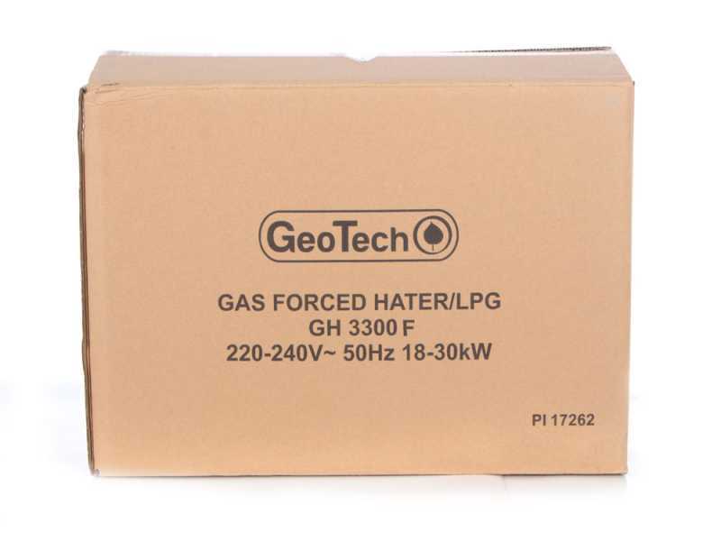 G&eacute;n&eacute;rateur d'air chaud &agrave; gaz GeoTech GH 3300 F - d&eacute;marrage pi&eacute;zo&eacute;lectrique manuel