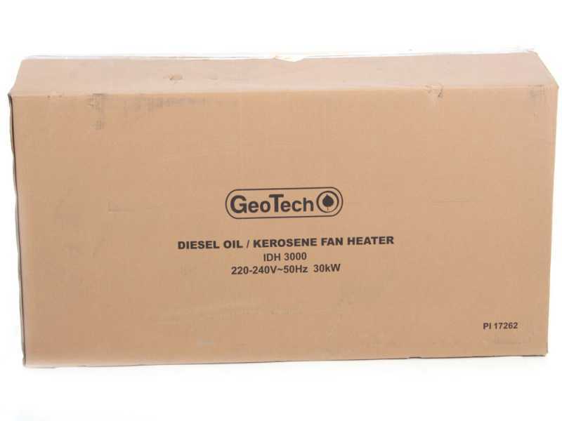 GeoTech IDH 3000 - G&eacute;n&eacute;rateur d'air chaud diesel - &agrave; chauffage indirect - sur chariot