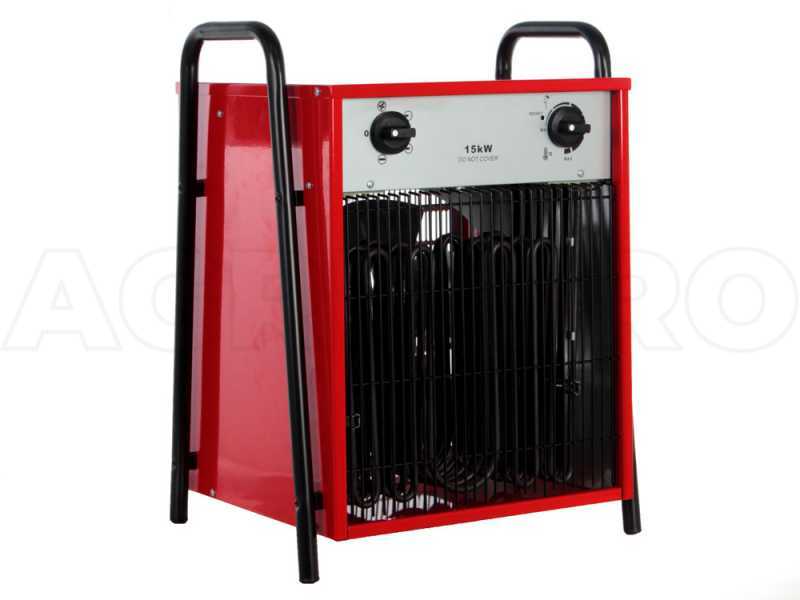 GeoTech EH 1500 T - G&eacute;n&eacute;rateur d'air chaud &eacute;lectrique avec ventilateur - 15  kW - triphas&eacute;