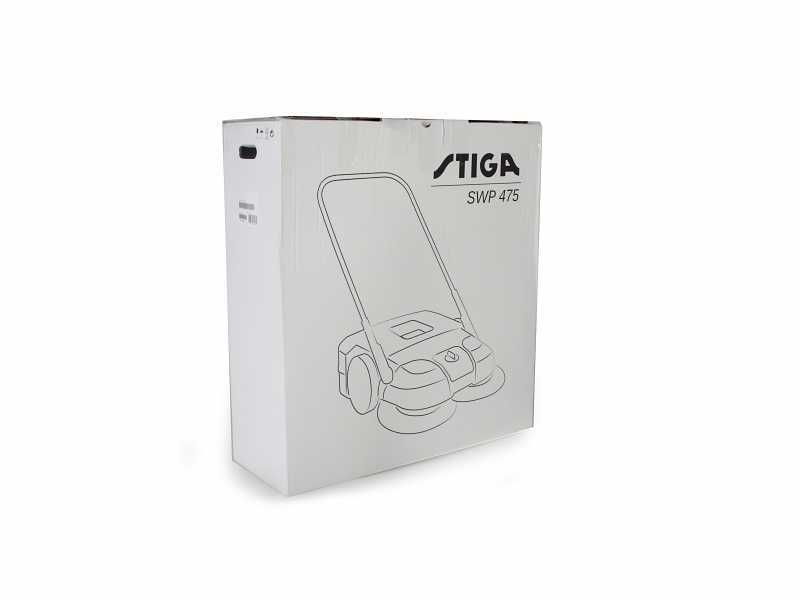 Stiga SWP 475 - Balayeuse manuelle avec bac de ramassage