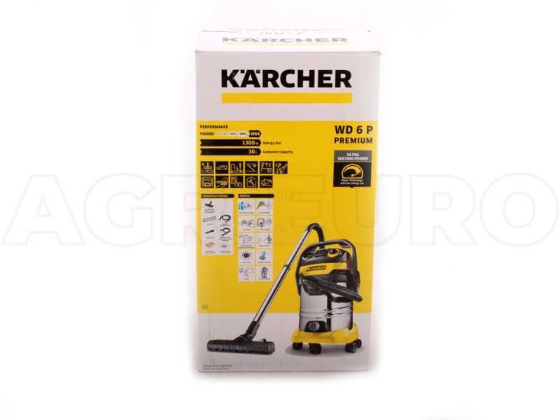 Aspirateur de cendres Karcher AD 4 Premium, cuve de ramassage en m&eacute;tal de 17L - moteur 600W
