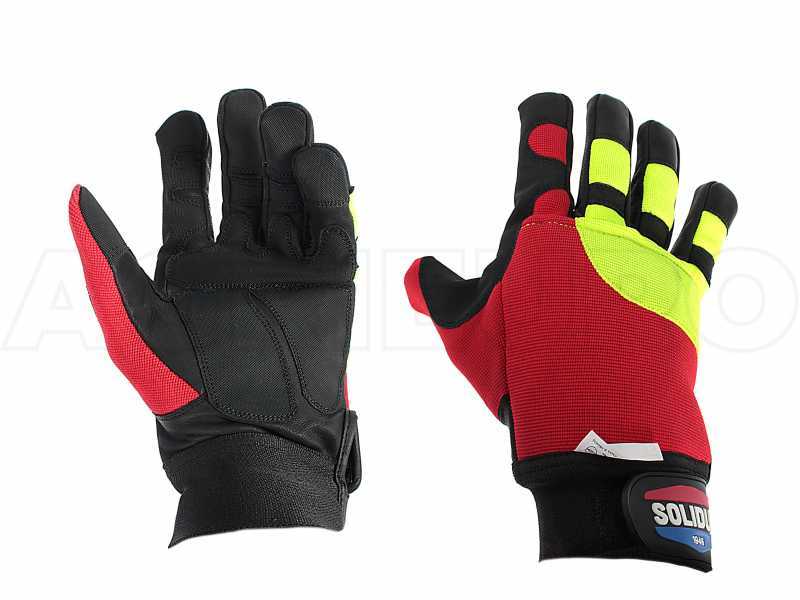 Gants anti-coupure pour tron&ccedil;onneuse Solidur Forest - taille S (mesure 8)