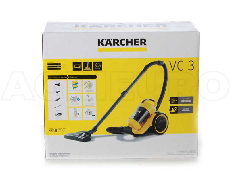 Aspirateur Traîneau Sans Sac Kärcher VC 3 700 W Jaune