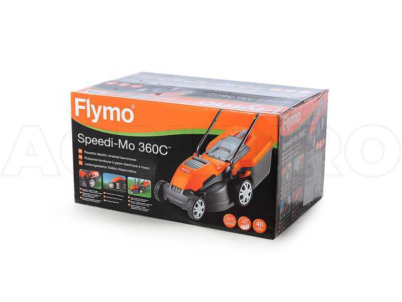 Tondeuse &eacute;lectrique  1500W Flymo Speedi-Mo 360C - 38cm tondeuse