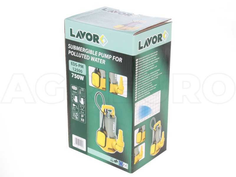 Pompe &agrave; immersion pour eaux charg&eacute;es LAVOR EDS-PM 12500 en m&eacute;tal - de 750 watt