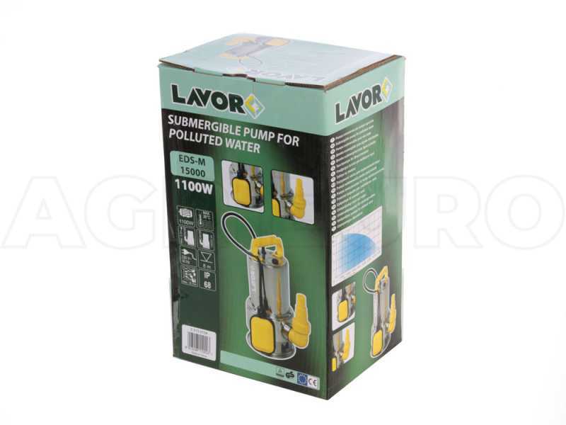 Pompe &agrave; immersion &eacute;lectrique pour eaux charg&eacute;es Lavor EDS-M 15000 en m&eacute;tal - de 1100 watt