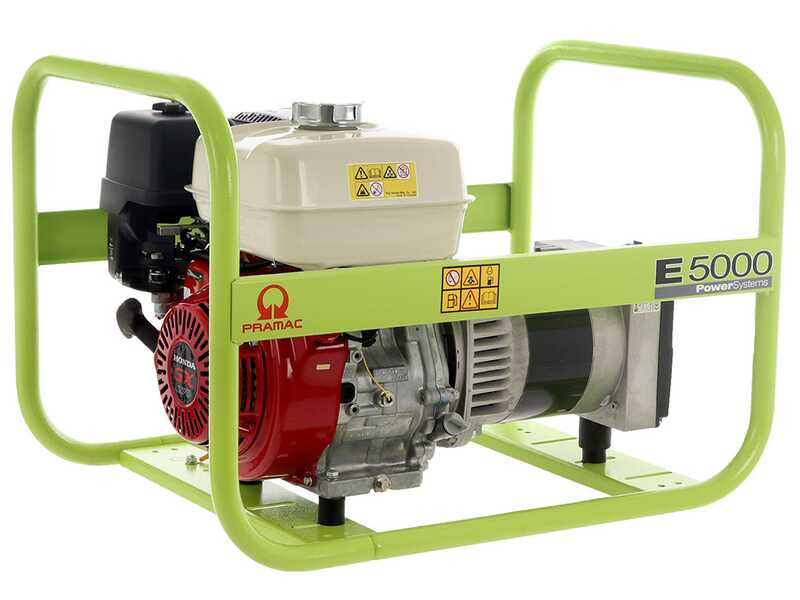 Pramac E 5000 - Groupe &eacute;lectrog&egrave;ne 4.6 KW monophas&eacute; &agrave; essence - avec moteur Honda GX 270