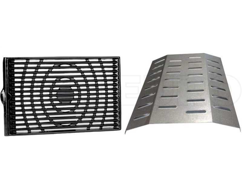 Grille en fonte suppl&eacute;mentaire + diffuseur de chaleur pour Adelaide 4 Classic L et  Woody