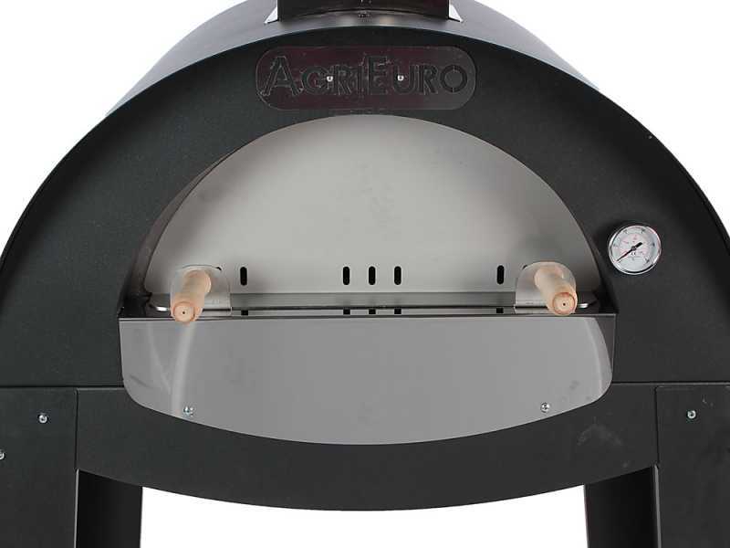 AgriEuro Mini Cibus - Four &agrave; bois pour pizza d'ext&eacute;rieur 60x40 - Capacit&eacute; de cuisson : 1 pizza