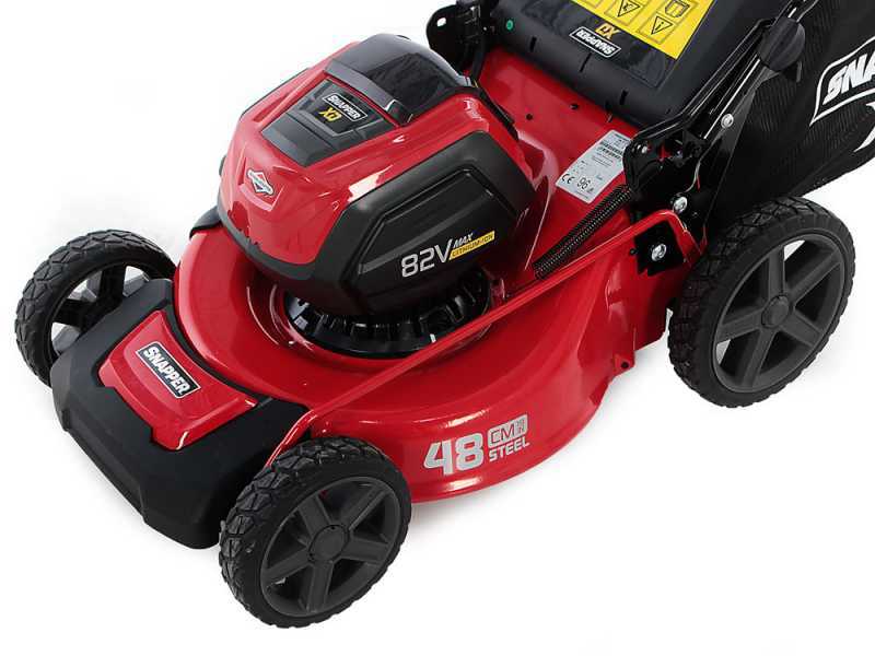Tondeuse &eacute;lectrique &agrave; batterie Snapper SXD19PWM82K, 46cm - tondeuse manuelle 4 en 1