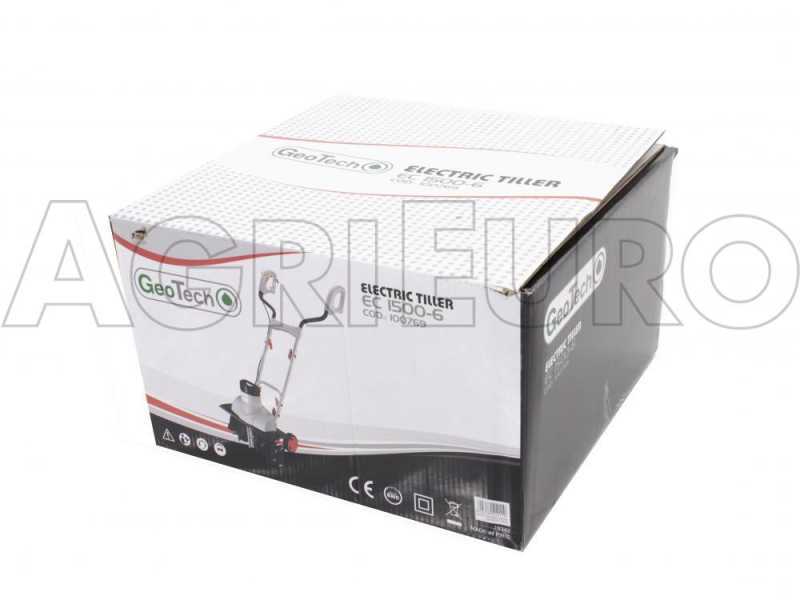 GeoTech EC 1500-6 - Motobineuse &eacute;lectrique  - 1500 W - 6 rang&eacute;es de fraise