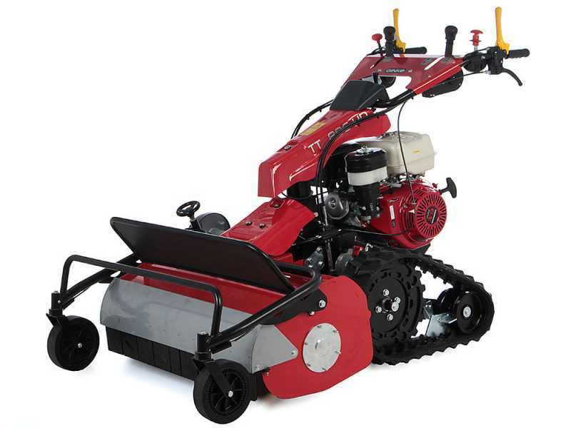 Ginko-MGM TT 886 HD - Tondeuse d&eacute;broussailleuse professionnelle &agrave; couteaux - Sur chenilles - Honda GX390
