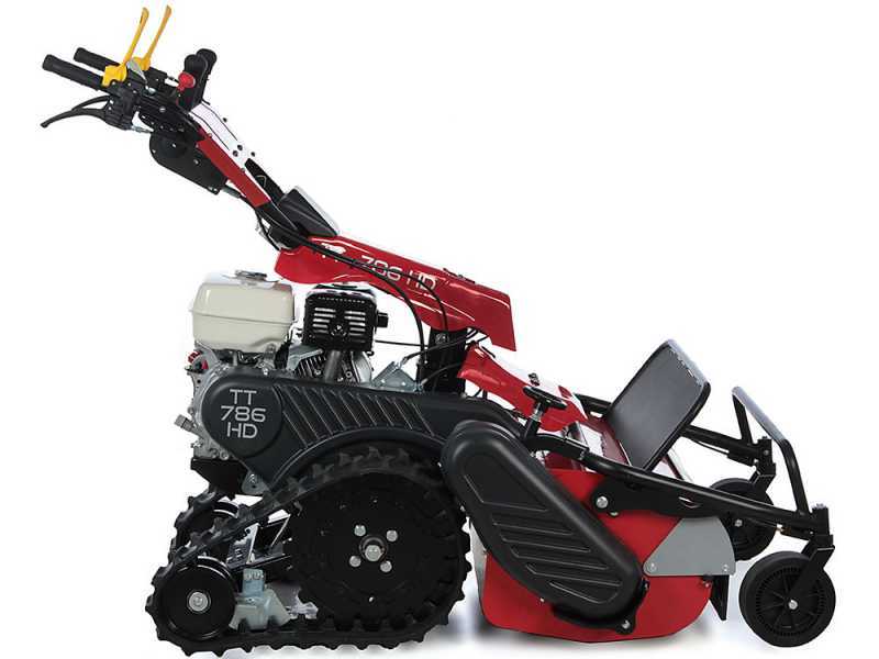 Ginko-MGM TT 786 HD - Tondeuse d&eacute;broussailleuse professionnelle &agrave; couteaux - Sur chenilles - Honda GX270