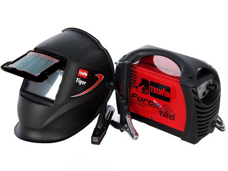 Telwin FORCE 125 - Poste &agrave; souder Inverter (MMA) + Masque, courant continu (DC)