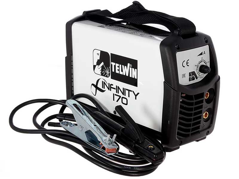 Poste &agrave; souder inverter &agrave; &eacute;lectrode et TIG  en courant continu Telwin Infinity 170- 150A - Kit