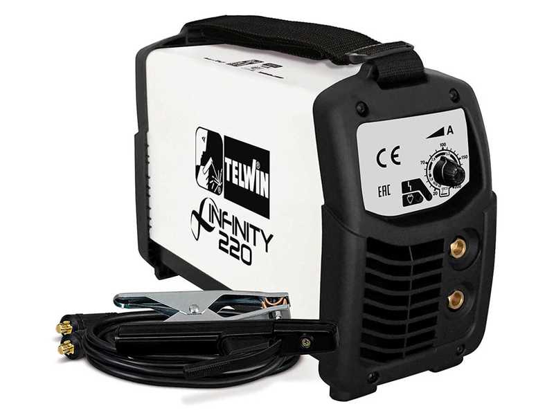 Poste &agrave; souder inverter &agrave; &eacute;lectrode et TIG en courant continu Telwin Infinity 220 - 200A - Kit
