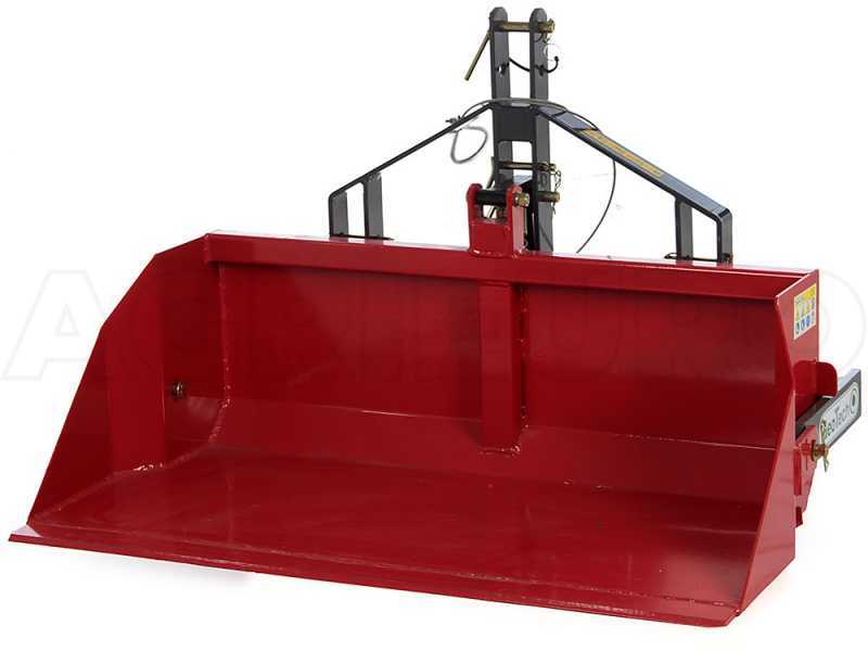 Godet arri&egrave;re pour tracteur GeoTech avec lame de 120 cm - S&eacute;rie m&eacute;dium - Capacit&eacute; 300 kg