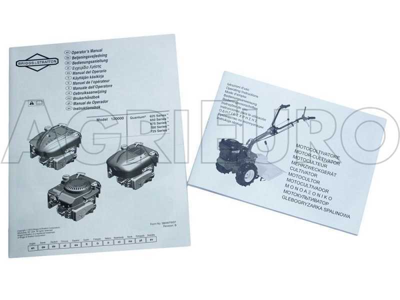 Motoculteur Eurosystems P70 EVO avec moteur &agrave; essence B&amp;S 850IS, d&eacute;marrage &eacute;lectrique