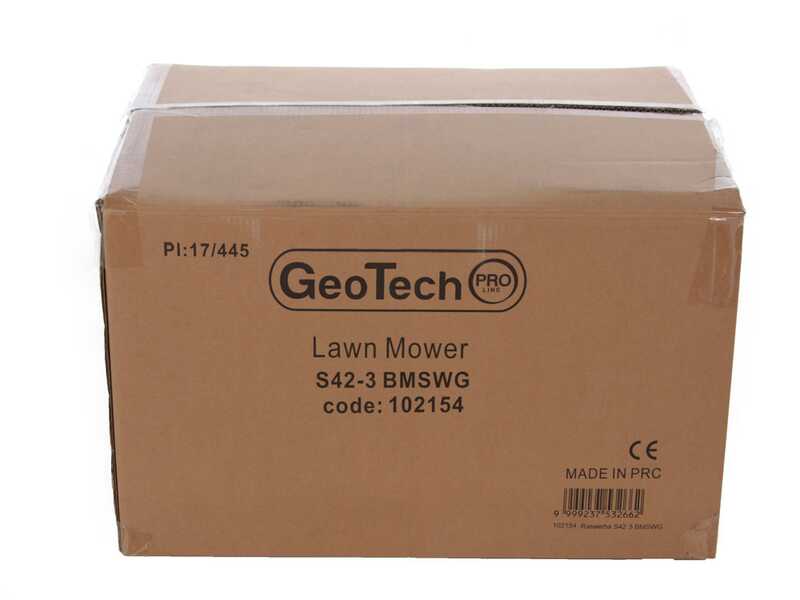 GeoTech Pro S42-3 BMSWG - Tondeuse &agrave; gazon thermique autotract&eacute;e - Monoroue pivotante 