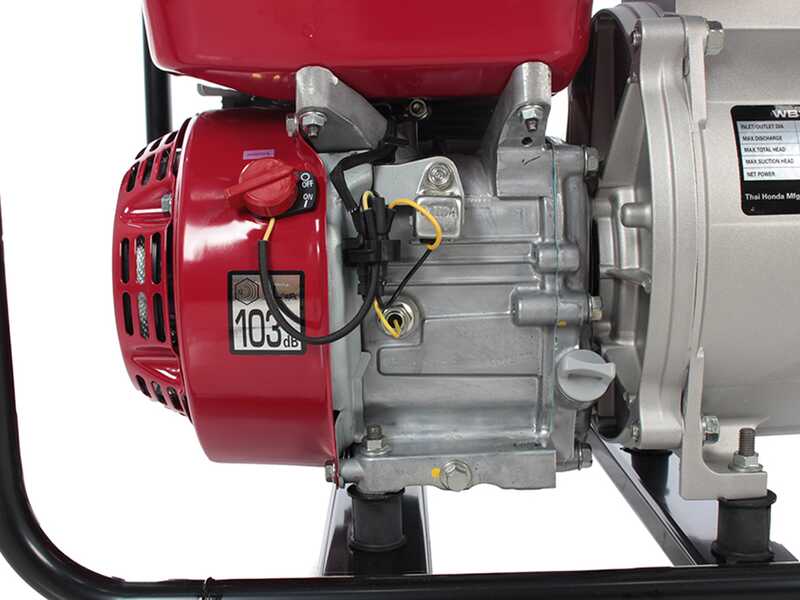 Honda WB30 - Motopompe thermique auto-amor&ccedil;ante - Raccords 80 mm