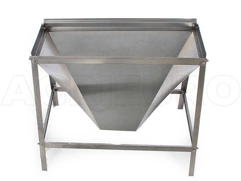 Chevalet INOX pour fouloir &eacute;grappoir &agrave; brancard