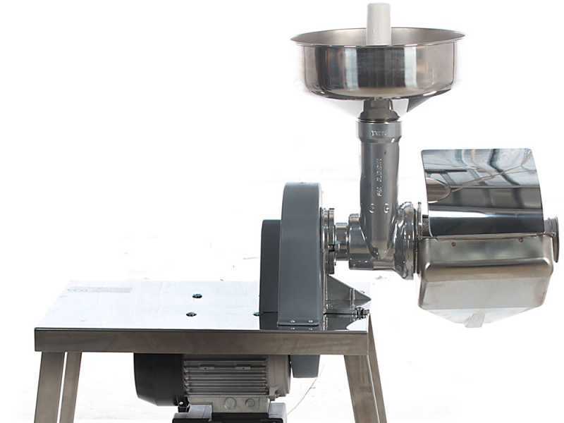 &Eacute;p&eacute;pineuse avec table AE-SM5 - 1 CV INOX avec moteur &eacute;lectrique - 600 W -- 1Hp