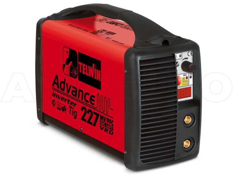 Poste &agrave; souder inverter multi-voltage de 100 &agrave; 240V Telwin Advance 227, 130A-200A - kit MMA