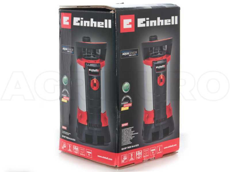 Pompe immerg&eacute;e &eacute;lectrique pour eaux charg&eacute;es Einhell GE-DP 7935 N-A ECO - Aquasensor - 790 W