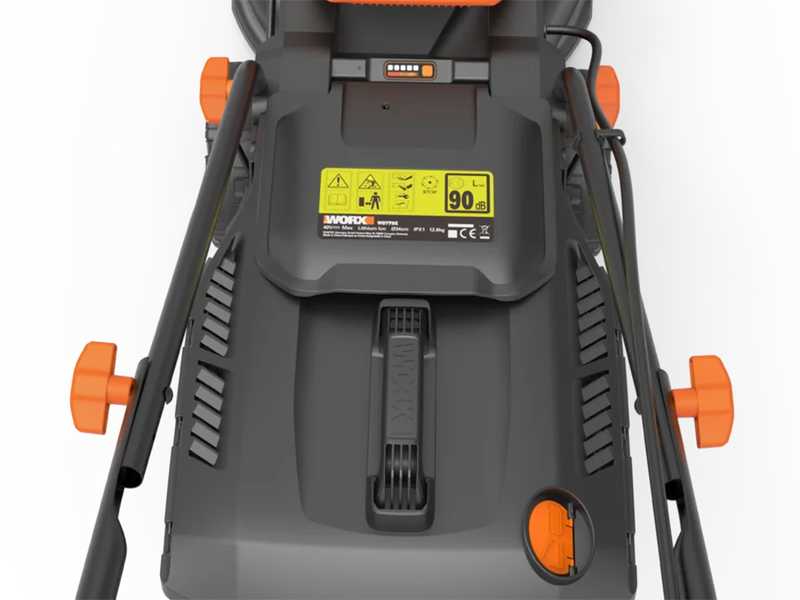 Worx WG779E - Tondeuse &agrave; gazon &agrave; batterie - 2x20V/2,5Ah - Coupe 34 cm