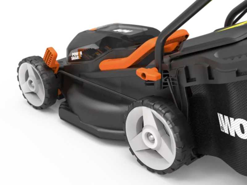 Worx WG779E - Tondeuse &agrave; gazon &agrave; batterie - 2x20V/2,5Ah - Coupe 34 cm