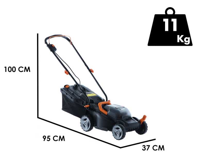 Worx WG779E - Tondeuse &agrave; gazon &agrave; batterie - 2x20V/2,5Ah - Coupe 34 cm