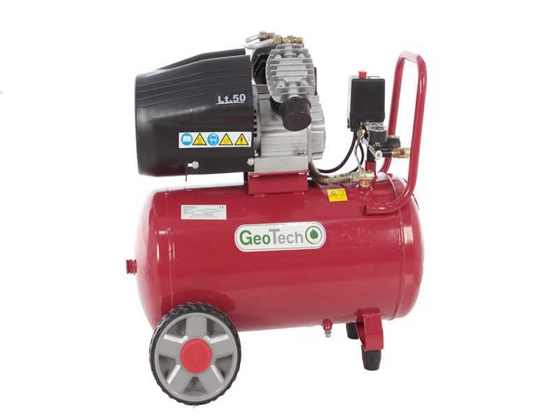 GeoTech AC50-10-30VC - Compresseur &eacute;lectrique 50 L air comprim&eacute; - Moteur 3 CV