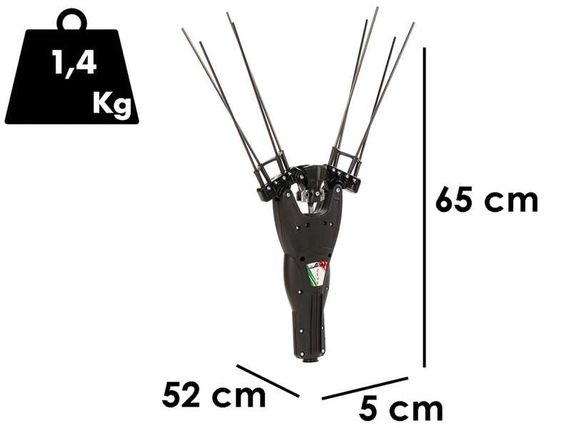 Attila GX 25  - Peigne Vibreur + D&eacute;broussailleuse thermique Attila multifonction avec moteur Honda