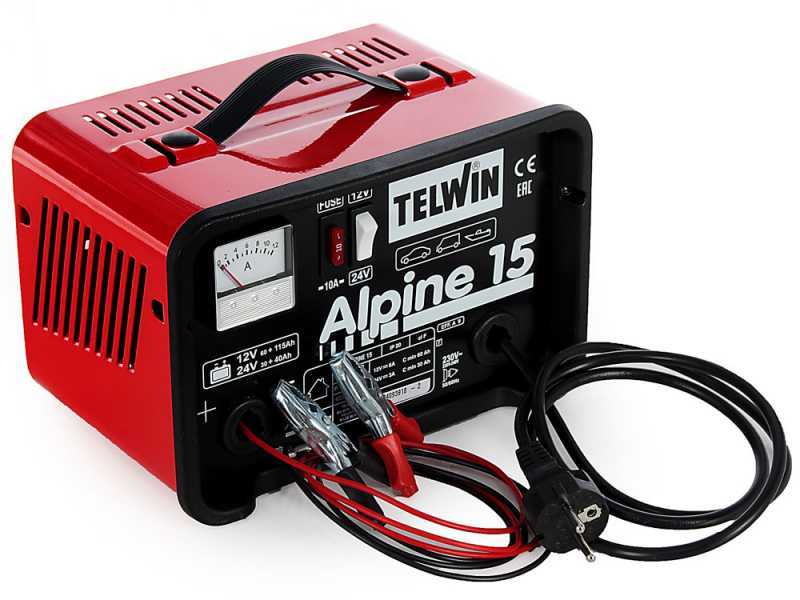 Chargeur de batterie Telwin Alpine 15 - batteries WET avec tension 12/24V - monophas&eacute;