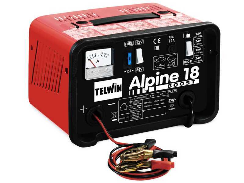 Telwin Alpine 18 Boost - Chargeur de batterie - batteries humides d'une tension de 12/24V - monophas&eacute;