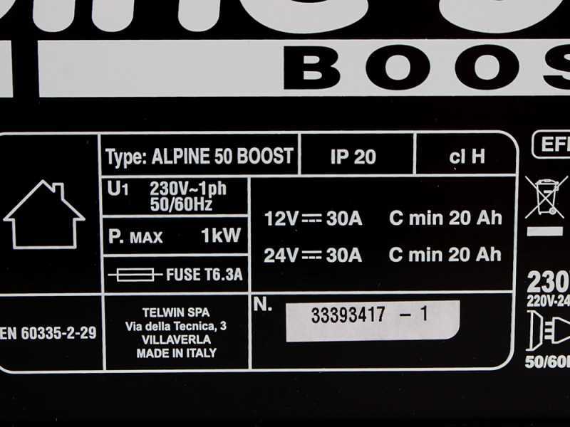 Bricoland - Outillage auto - Chargeur de batterie Alpine 50 12/24V