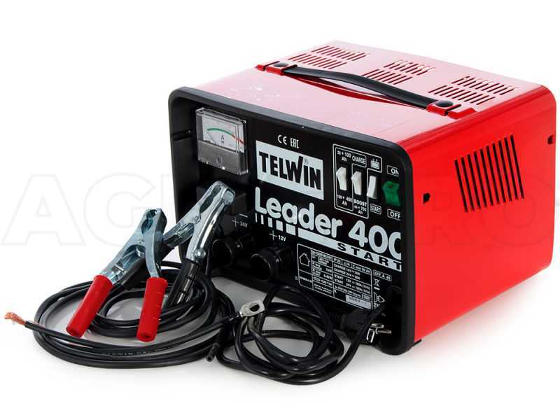 Telwin Leader 400 Start - Chargeur de voiture et d&eacute;marreur - batteries humides/d&eacute;marrage-arr&ecirc;t 12/24V