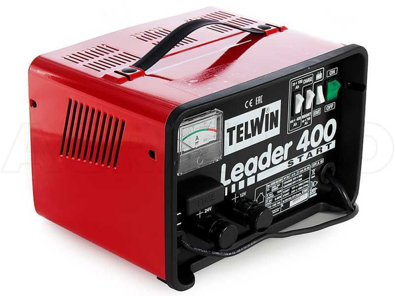 Telwin Leader 400 Start - Chargeur de voiture et d&eacute;marreur - batteries humides/d&eacute;marrage-arr&ecirc;t 12/24V
