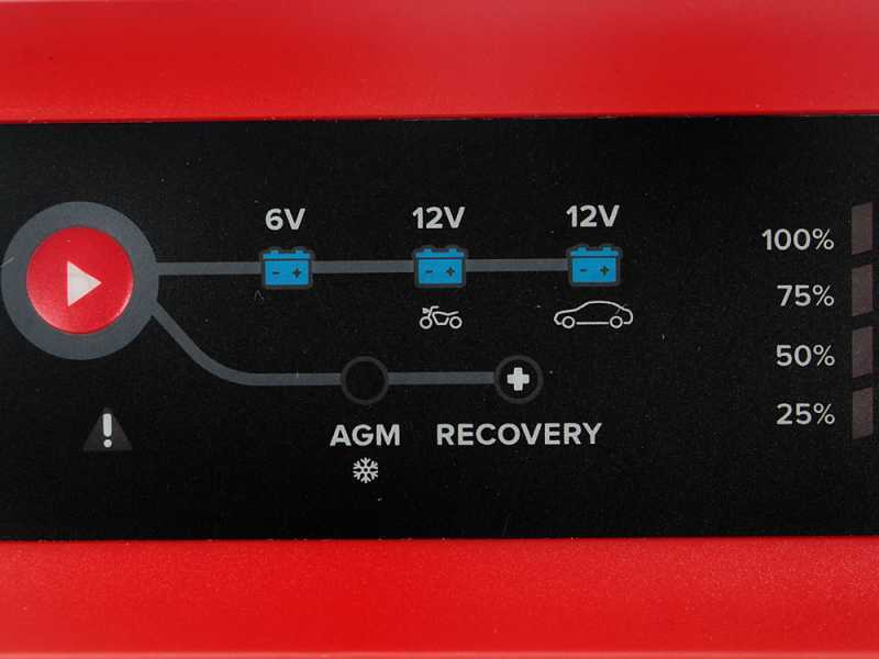 Telwin T-Charge 12 - Chargeur de batterie et mainteneur de charge - batteries de voiture et moto 6/12V - batteries AGM