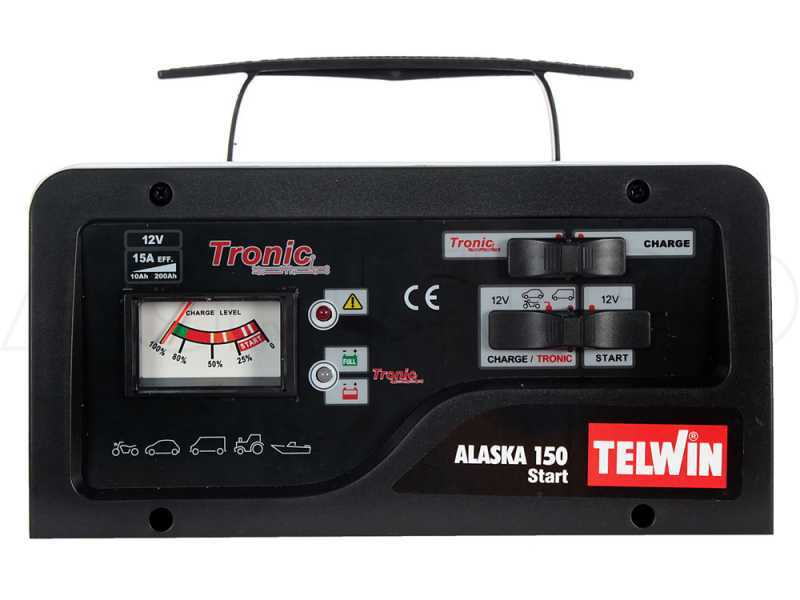 Telwin Alaska 150 Start - Chargeur de batterie, d&eacute;marreur et mainteneur de charge - batteries au plomb 12V