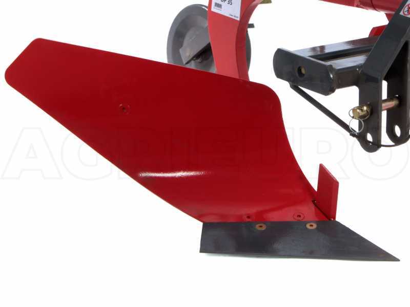 Geotech DP35 - Charrue mono-soc - R&eacute;glage lat&eacute;ral manuel par vis - Pour tracteurs avec attelage &agrave; trois points