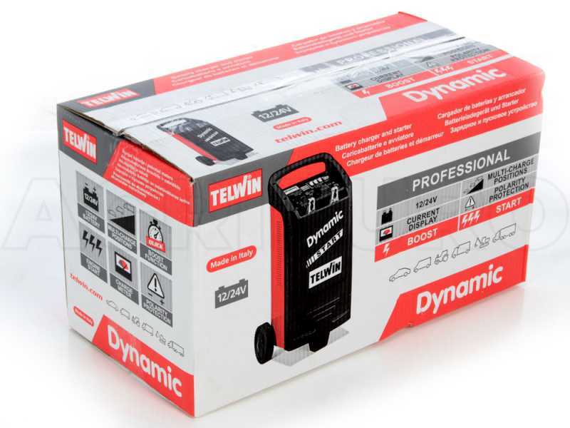 Telwin Dynamic 420 Start - Chargeur de voiture et d&eacute;marreur - batteries humides/d&eacute;marrage-arr&ecirc;t 12/24V
