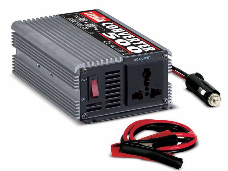 Convertisseur de courant inverter Telwin Converter 500 de 12V DC &agrave; 230V AC - puissance 500 W