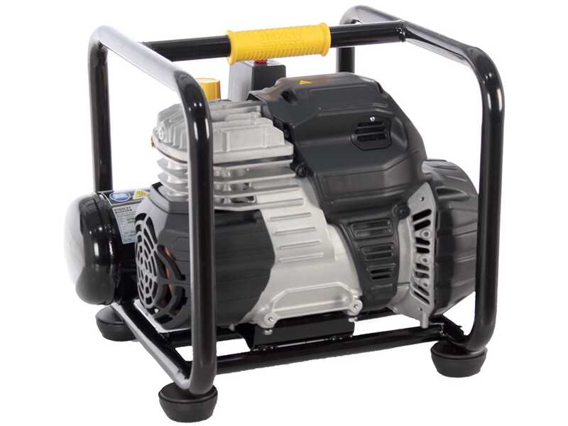Compresseur &eacute;lectrique portatif Stanley Vento rollcage OL244/6 PCM moteur 1.5 HP - 24 L oilless
